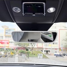 Ahes Içi Dikiz Aynası Kılıfı – Evrensel Iç Dikiz Aynası Çerçevesi, Dekoratif Oto Aksesuar (Beyaz)