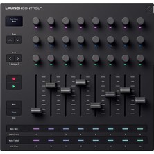 Ahes Novation Launch Control Xl 3, USB ile Güçlendirilmiş, 8 Fader, 24 Sonsuz Kodlayıcı, 5-Pin Mıdı G/ç ve Müzik Yazılım Paketi ile Daw ve Donanım Entegrasyonu Için Mıdı Kontrol Yüzeyi ve Mikser