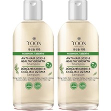 Ahes Biberiye Şampuanı 2’li Set – Tuzsuz, Sülfatsız, Vegan, Saç Dökülmesine Karşı & Hızlı Uzama | 800ML (2X400ML)
