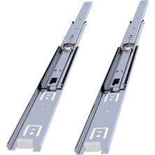Ahes Bilyalı Dolap Çekmece Rayı Metal En 3.6 cm Uzunluk 50 cm