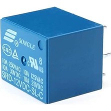 Ahes 250V 10A SRD-12VDC-SL-C 12V Dc Röle 5 Pin Pcb Montaj Tip 220V No Nc Güç Rölesi Spdt Lamba Motor Vana