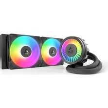Ahes Liquid Freezer Iıı Pro 240 A-Rgb Intel/amd Uyumlu, 240MM Radyatörlü, 2X12CM P12 Pro A-Rgb Pwm Fanlı, Sıvı Işlemci Soğutucu Siyah (ACFRE00182A)