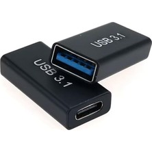 Ahes C Dişi To USB 3.0 Dişi Çevirici Ara Adaptör USB C 3.1 USB 3.0