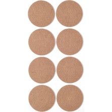 Ahes 8 Adet Yapışkanlı Sandalye, Masa, Koltuk Altı Parke Koruma Keçesi, Yuvarlak, 5 cm