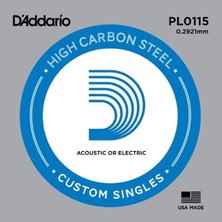 Ahes Acoustic Or Electric Plain Stell Singles .011 - PL011 - Elektro ve Akustik Gitar Tek Tel