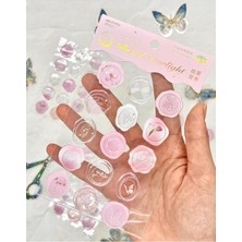 Ahes Starlight 3D Pembe 15 Adet Kendinden Yapışkanlı Stıcker Mühür/damga/sanat Çıkartmaları Pembe 1512S728
