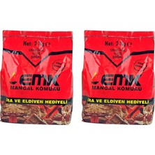 Ahes Mangal Kömürü, 2 kg Paket, 2'li Set