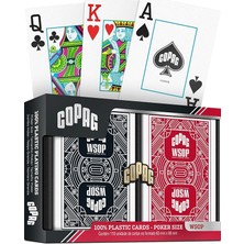 Ahes Wsop 2024 World Series Of Poker Edition, Premium Pvc Poker Kartları, Iki Deste (Kırmızı, Siyah)