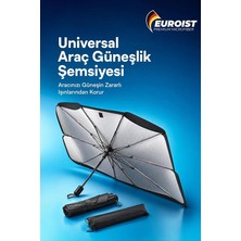 Ahes Araba Ön Cam Güneşlik Şemsiye | 140X79 cm Uv Koruyucu Oto Gölgelik 1 Adet