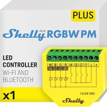 Ahes Plus Rgbw Pm | LED Şeritler Için Wi-Fi ve Bluetooth Kontrol Cihazı | 12-24 Vdc | Sıva Altı Kısma Cihazı | Işık Kontrolü ve Akım Ölçümü | Hub Gerektirmez | Ios Android Uygulaması