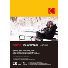Ahes Fine Art Paper Canvas A4 (210 x 297 Mm) Fotoğraf Kağıdı 230 Gsm 20 Yaprak