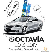 Ahes ile Uyumlu Rbw Ön ve Arka Silecek Seti Octavia 2013-2017
