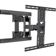 Ahes North Bayou Tv Duvara Montaj Döner Tv Braketi 45-75 Düz Ekran Tv Vesa Için Tam Hareket 600X400MM'YE Kadar Yük Kapasitesi TO100 LBS(45KG)
