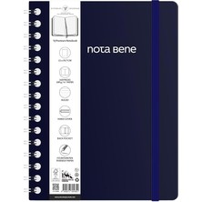 Ahes Bene Spiralli Premium Sert Kapak Defter, 21X29,7 Cm, Çizgili
