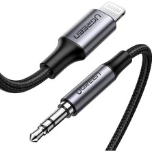 Ahes Mfi Lightning To 3.5mm Örgülü Ses Kablosu 1 Metre