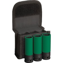 Ahes Pro 1/2" 17-19-21 mm Ekstra Uzun Havalı Lokma Takımı 3 Prç 2608003033