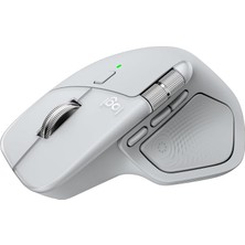 Ahes Mx Master 4 Mac Için Dokunsal Geri Bildirim Özellikli Kablosuz Mouse, Bluetooth, Ultra Hızlı Kaydırma, Çoklu Cihaz Özelliği, 8000 Dpı, Optik Sensör, Sessiz, Açık Gri