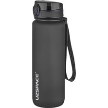Ahes 800ML -Yeni Ebat-Boy 25 Cm-Tritan Su Matarası Bpa Koku Sızdırma Yok (Ff Siyah)