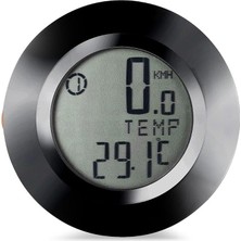 Ahes Kablosuz Bisiklet Km Hız Göstergesi Sayacı Su Geçirmez LCD 4 Renk Yuvarlak Ekranlı LED Kilometre Saati