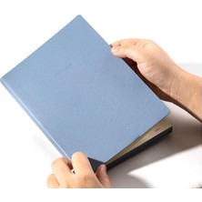 Ahes Deri Kaplı A5 96 Yp 70G Defter Kareli Siyah-Mavi-Kahverengi