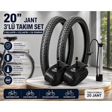 Ahes 20X1.95 Dış Lastik (Throne) Bisiklet Lastiği ve Iç Lastiği (2 Adet Dış Lastik + 2 Adet Iç Lastik+ 1 Adet Bisiklet Pompası)