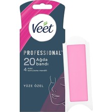 Ahes Easy Gelwax Teknoloji Normal Ciltler Için Yüze Özel Sir Ağda Bandı (1 x 20 Adet)