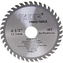 Ahes Daire Testere Diski, 115 Mm, 40 Diş, 22.2 mm Delik Çapı, 1055 Karbon Çelik, Krom Vanadyum Yüzeyli, Parlatılmış ve Nikel Kaplamalı, Ağaç ve Sunta Için, Kesim Bıçağı