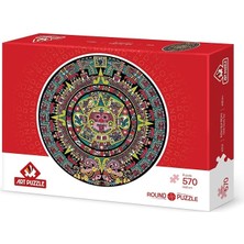 Ahes Puzzle Aztek Güneş Taşı 570 Parça Round Puzzle