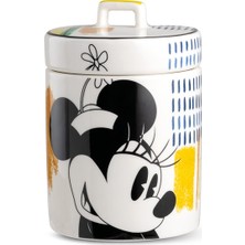 Egan Italy Mickey Mouse Enjoy S Porselen Vakumlu Kavanoz