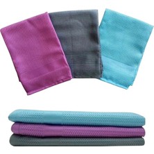 Ahes Mikrofiber Bez 50X70 Iz Bırakmaz Yüksek Emicilik Lint-Free 3 Adet Mikrofiber Temizlik Bezi Araba ve Genel Temizlik Için Ideal