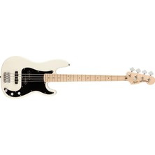 Ahes Squier Affinity Series Precision Bass Pj Olympic White - Maple Bas Gitar