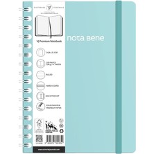 Ahes Bene Spiralli Premium Sert Kapak Defter, 14.8X21 Cm, Çizgili