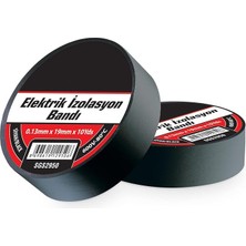Ahes SGS2950 Sgs Elektri̇k Izolasyon Bandi Si̇yah 19MM*10YRD