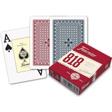 Ahes Poker Oyun Kartları Nº 818, Jumbo Endeks, Kırmızı Veya Mavi
