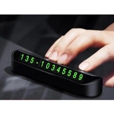 Ahes Parktel Park Numaratörü Ön Cam Için Oto Telefon Numara Kartı Telefon Numaralık Siyah