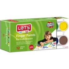 Ahes Parmak Boyası, 12 Renk, 25ML x 12
