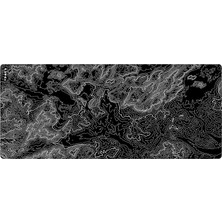 Ahes Gaming Mouse Pad 90X40 Mouse Pad Xxl Büyük Oyuncu Mouse Pad Siyah Topografik Mouse Pad (Black Topo, 90X40 Cm)