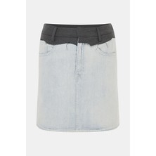 Maıson Margıela Mm6 Light Blue Skirt