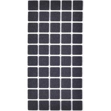 Ahes Keçe 50 Adet 2 x 2 cm Kare Yapışkanlı Sandalye, Masa, Koltuk Altı Parke Koruma Keçesi
