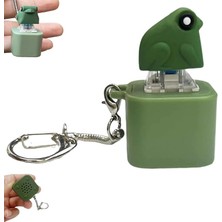 Ahes Edilebilir Kurbağa Croaking Anahtarlık Fidget Oyuncak - Renkli Işıklar ve Ses, Kurbağa Klavye Clicker Fidget Oyuncaklar, Yetişkinler Için Taşınabilir ve Eğlenceli Duyusal Oyuncak (1 Adet)