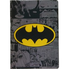 Ahes Batman 26X18,5 40 Yaprak Pp Kapak Çizgili Defter Batman Logo1