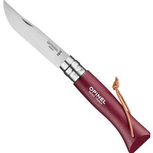 Ahes Opinel Inox Trekking 8 No Paslanmaz Çelik Çakı (Bordo) Çakı Unisex, Bordo, Nr.8