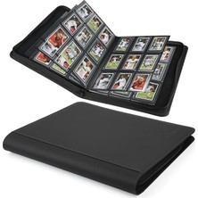 Ahes Binder,toploader Hard Cases, 9-Pocket Pages Sleeves Hold Up 288 Cards.toploader Card Binder With Sleeves For “3×4” Rigid，card Holder(Black)