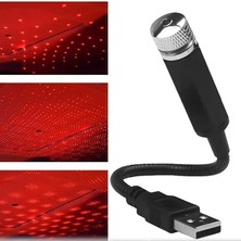Ahes Ayak Altı Tavan Star LED Araç Içi Atmosfer Ambians Işık Oto Araba Iç Tavan Yıldız Ayarlanır USB Lamba