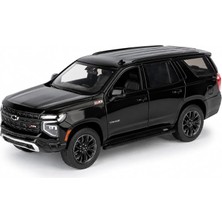 Ahes 1:24 2025 Chevy Tahoe Z71 Model Araba, Koleksiyonluk Diecast Suv Araç Modeli, Detaylı Metal Oyuncak ve Sergileme Arabası MM-79392 (Siyah)