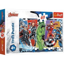 Ahes 17357 Yenilmez Yenilmezler, Marvel Yenilmezler 4 Yaş ve Üzeri Çocuklar Için 60 Parça Yapboz