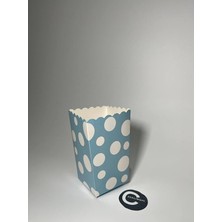 Ahes Beyaz Puanlı Popcorn Kutusu 8 Adet Renkli 7,5X11 cm Karton Mısır Çerez Cips Kutusu Doğum Günü Parti – Casalinghi