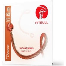 Ahes Mutant Seri Coated Akustik Gitar Teli Kararmaya Karşı Dayanıklı Mag (Tekli Set, Mag 11-52 Extra Light)