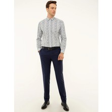 Cacharel Indigo Ex. Slim Fit Kumaş Pantolon