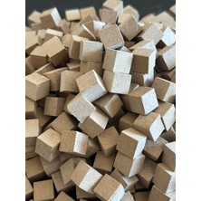 Ahes Woodtr 1X1X1CM 100 Adet Mdf Küp Ham Doğal Boyanabilir Mdf Küp Mine - Craft Küp Zeka Oyunu